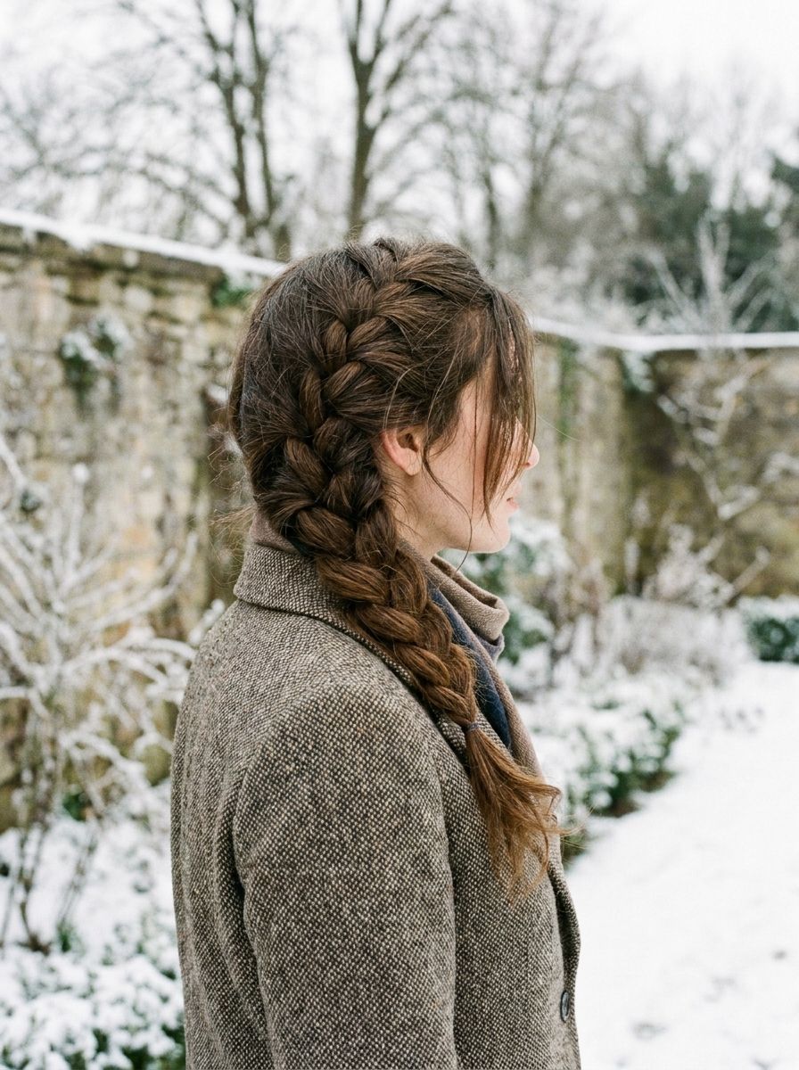 Lockerer French Braid - Winterfrisuren für lange Haare